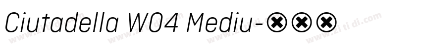 Ciutadella W04 Mediu字体转换